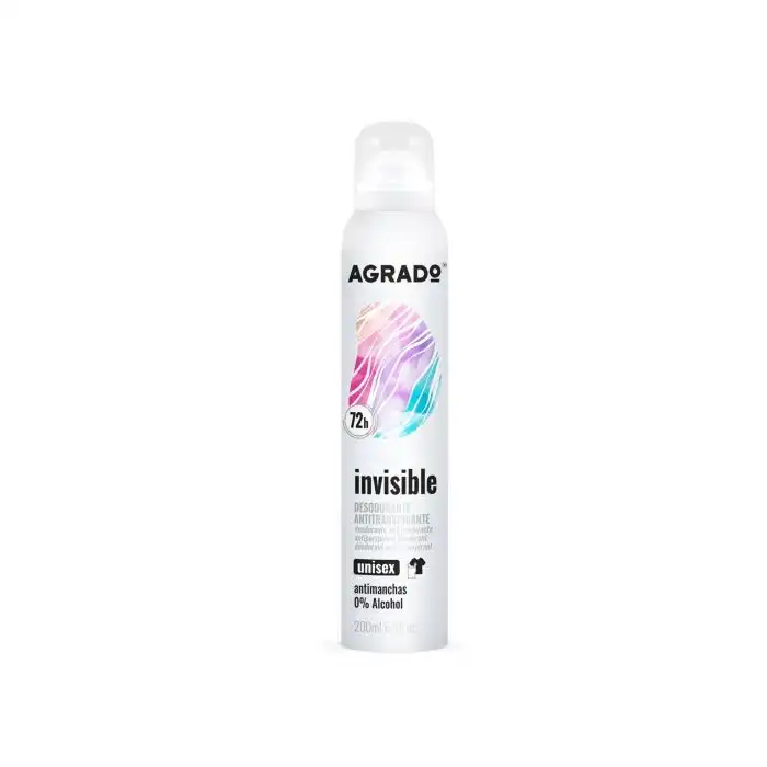 Desodorante Spray Antitranspirante Invisible 200 ml - Agrado - Comparador de precios