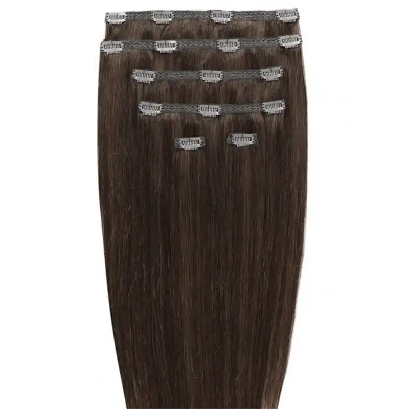 Gold24 - Extensiones Con Clip Gold24 #4 Marrón - 60 Cm Extensiones de cabello 1 pieces Negro unisex - Gold24 - Comparador de precios