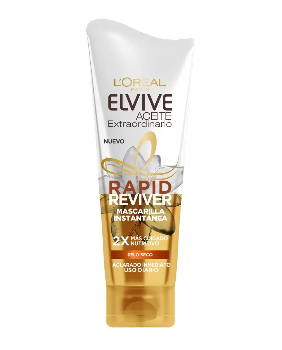 L'Oréal Paris - Mascarilla Instantánea Nutritiva Aceite Extraordinario Rapid Reviver Para Pelo Seco 180 Ml - L'Oréal Paris - Comparador de precios