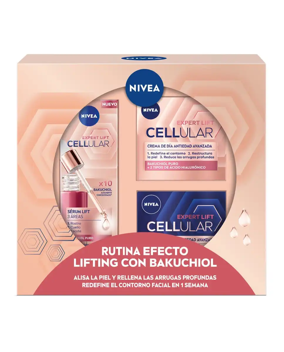 NIVEA - Pack Cellular Lift Rutina Efecto Lifting Con Bakuchiol Nivea. - Nivea - Comparador de precios