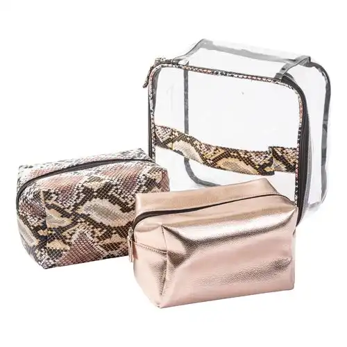 PERFUMANIA Neceseres Animal Print Marrones Und. Set de Tres Piezas - PERFUMANIA - Comparador de precios