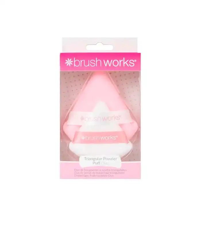 Brushworks - Dúo de borlas de maquillaje triangulares - Brushworks - Comparador de precios