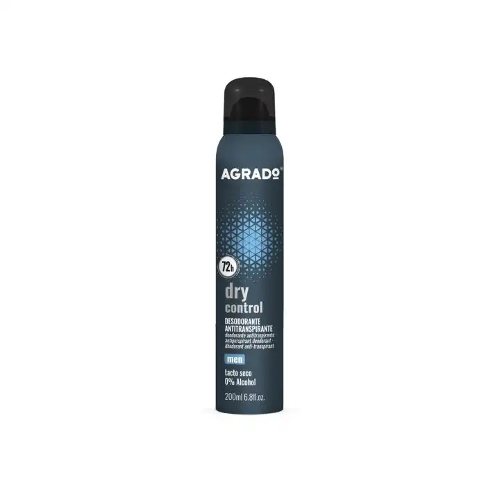 Desodorante Spray Antitranspirante Men Dry Control 200 ml - Agrado - Comparador de precios