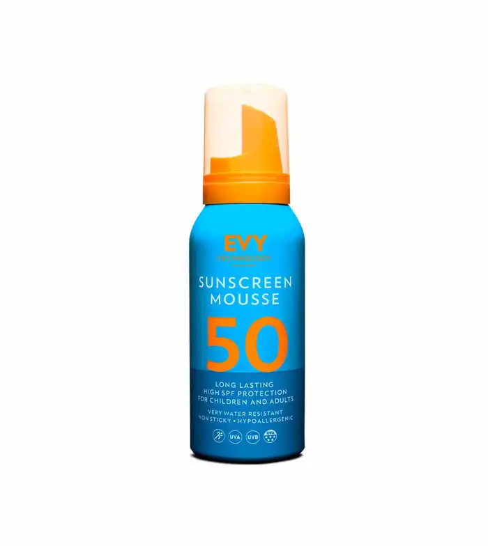 Evy Technology - Protector solar Sunscreen Mousse SPF 50 100ml - EVY TECHNOLOGY - Comparador de precios