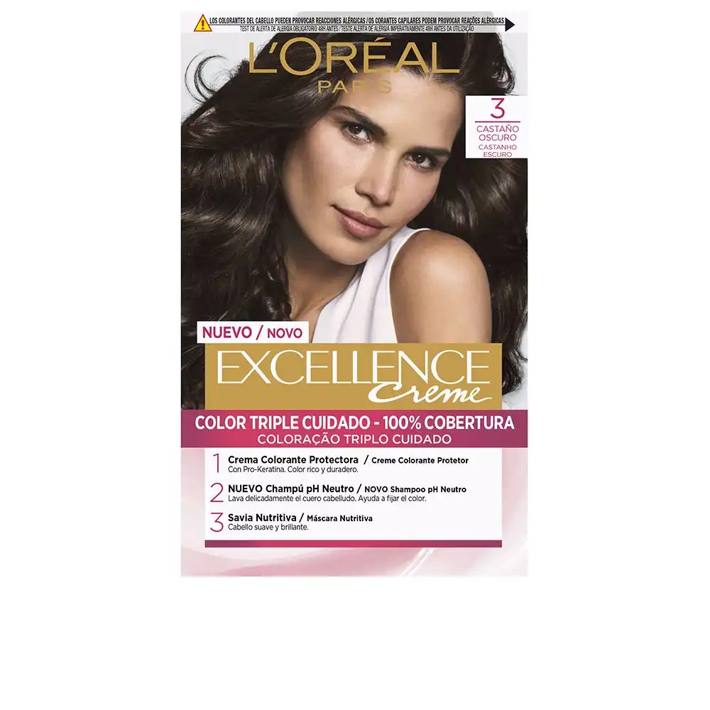 Excellence Creme tinte #3 castaño oscuro - L'Oréal Paris - Comparador de precios
