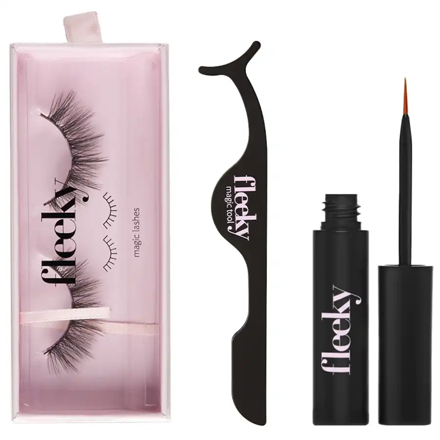 Fleeky - Kit de pestañas postizas - Magic Lashes con pegamento y aplicador Pestañas postizas 1 pieces #04 - Babe - Fleeky - Comparador de precios