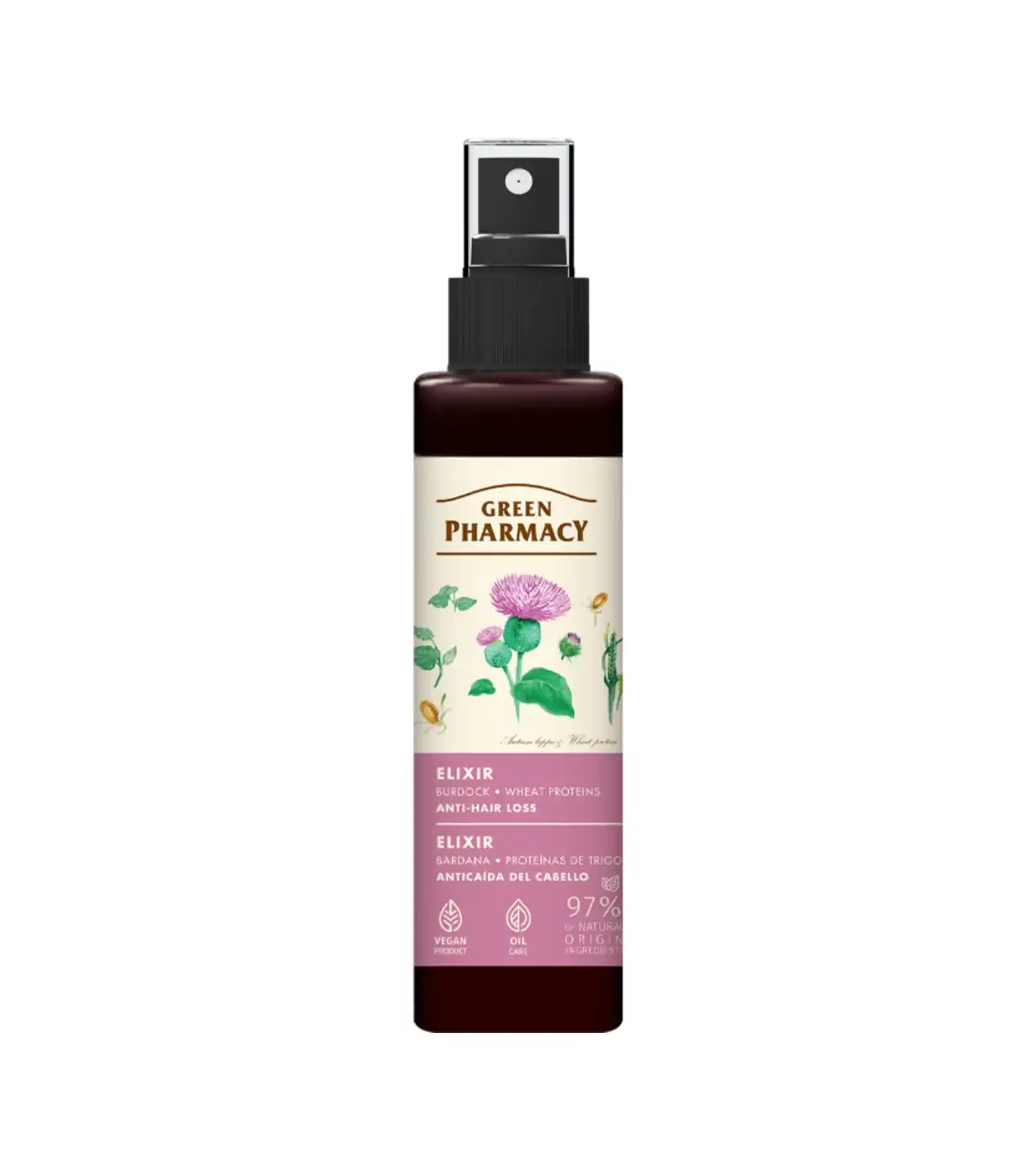 Green Pharmacy - Elixir capilar anticaída - Bardana y Proteínas de Trigo - Green Pharmacy - Comparador de precios