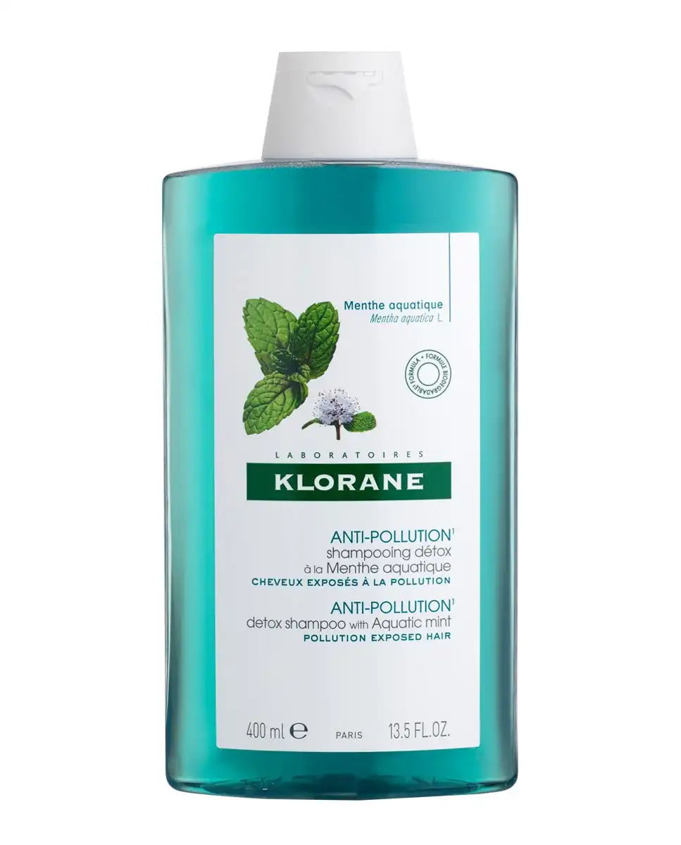 Klorane - Champú Detox Anticontaminación Con Menta Acuática 400 Ml - Klorane - Comparador de precios