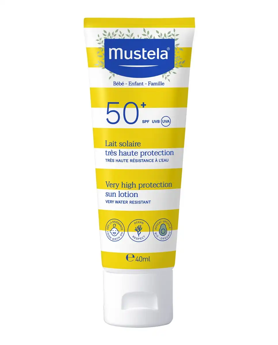 Mustela - Leche Solar Muy Alta Protección SPF 50+ Especial Cara 40 Ml - Mustela - Comparador de precios