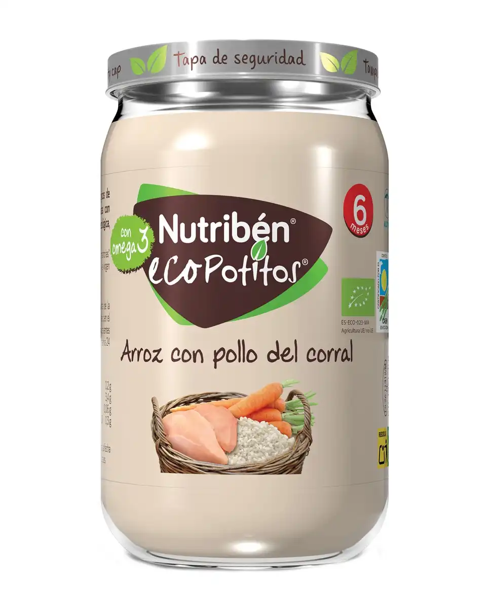 Nutribén® - Potito Eco Arroz Con Pollo Del Corral 6 Meses - Nutribén® - Comparador de precios