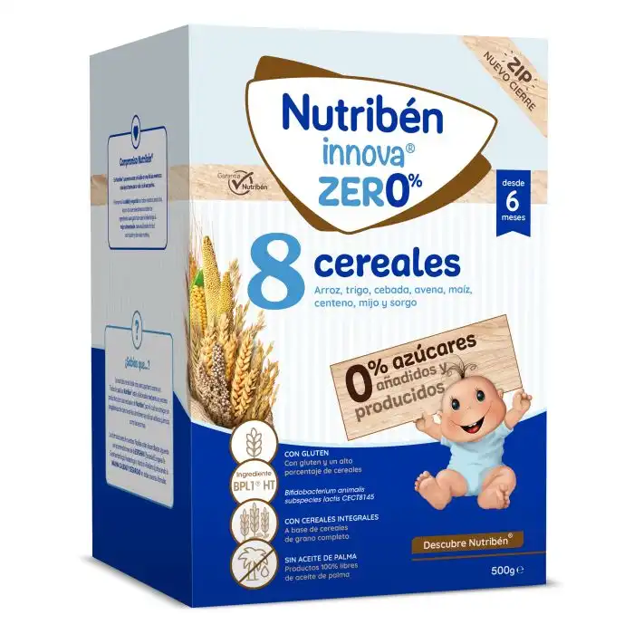 Papilla 8 Cereales Zero % 500 gr - NUTRIBEN - Comparador de precios