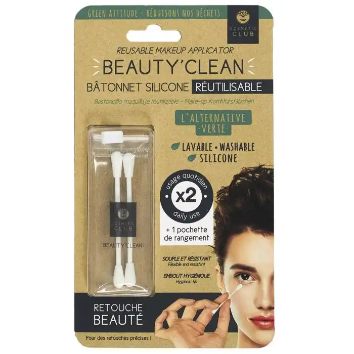 Set 2 Bastoncillos Maquillaje Reutilizables - Cosmetic Club - Comparador de precios