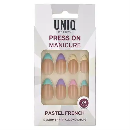 UNIQ - Pastel Francés Almendra Mediana Picante Uñas postizas y diseños de uñas 24 pieces 1 Pieza - UNIQ - Comparador de precios