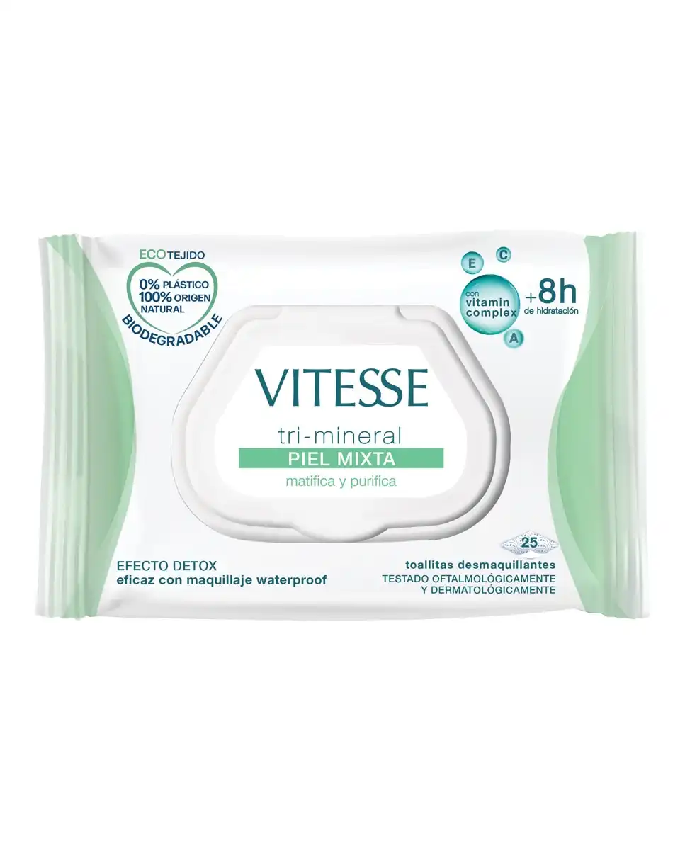 Vitesse - Toallitas Desmaquillantes Piel Mixta Biodegradables - Vitesse - Comparador de precios