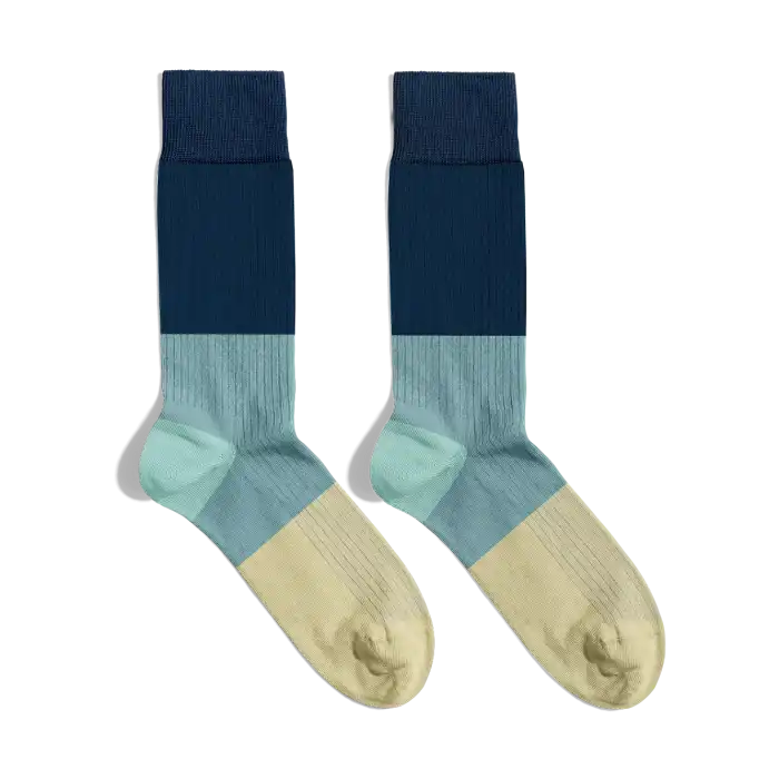 Calcetines 3 Section Color Shapes Socks - BILLY BROWN - Comparador de precios