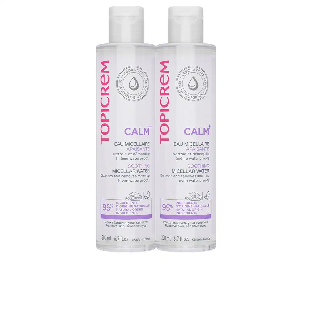 CALM+ agua micelar calmante pack 2 x 200 ml - TOPICREM - Comparador de precios