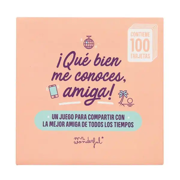 Cartas ¡Qué Bien Me Conoces, Amiga! - Mr Wonderful - Comparador de precios