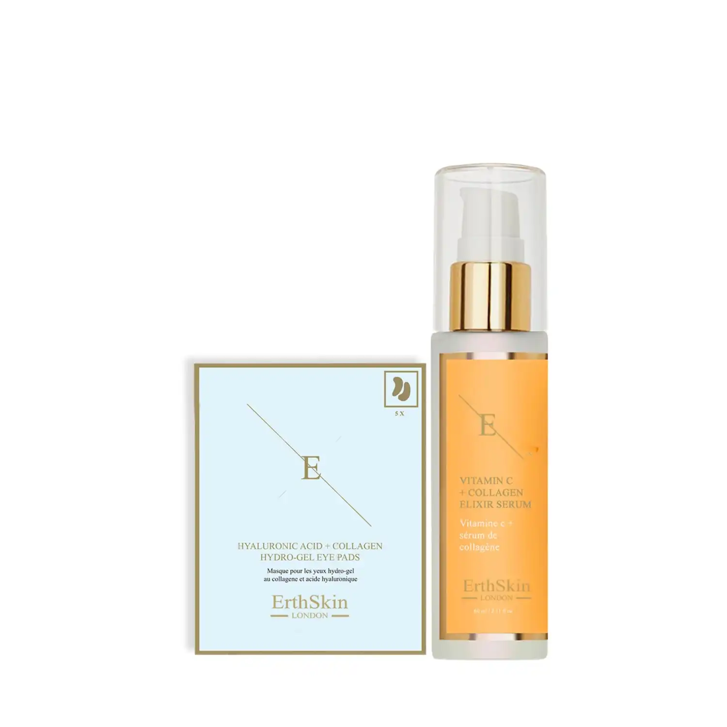 Dúo de vitamina C para ojos brillantes Set de tratamiento facial - ErthSkin London - Comparador de precios