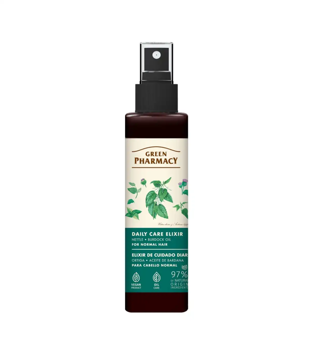 Green Pharmacy - Elixir capilar para cabello normal - Ortiga + Aceite de Bardana - Green Pharmacy - Comparador de precios