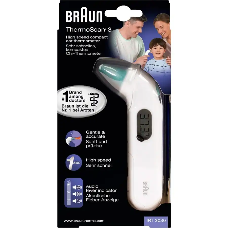 IRT3030  ThermoScan 3 1 Stk. 1.0 pieces - Braun - Comparador de precios