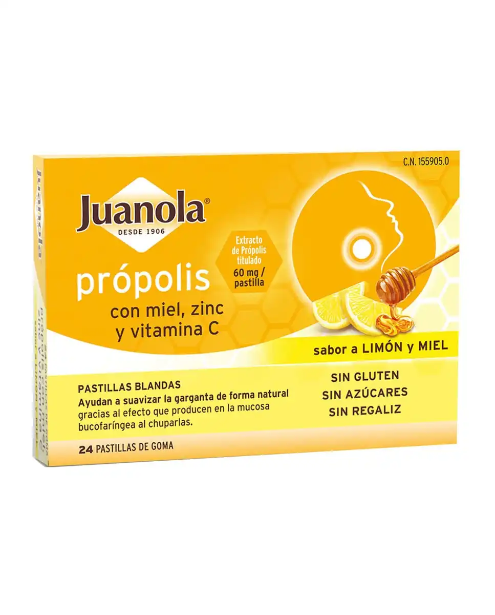 Juanola - Propolis Con Miel/Zinc + Vitamina 'C' Sabor Limón Miel - Juanola - Comparador de precios