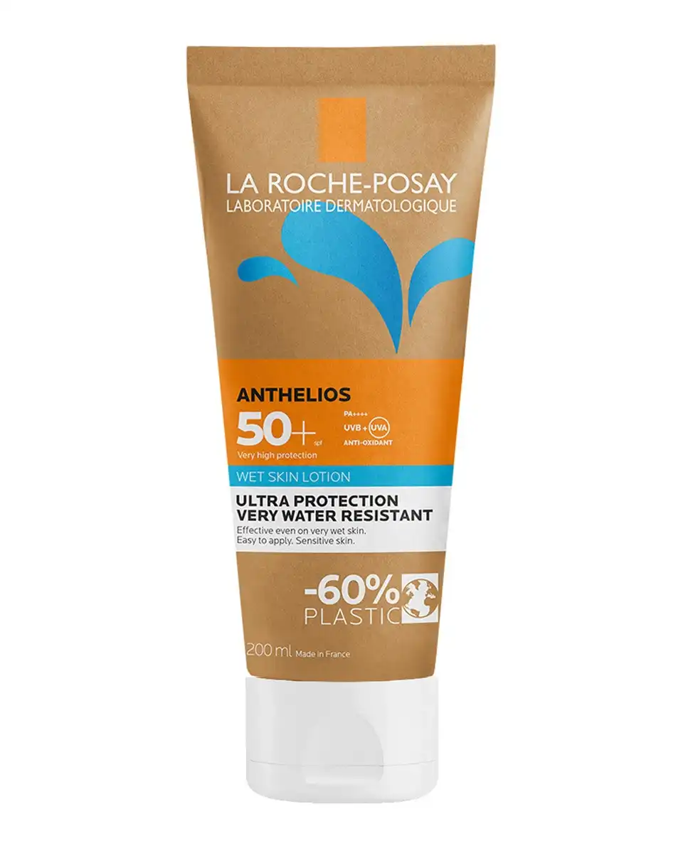 La Roche Posay - Protector Solar Corporal Anthelios Wet Skin Carton Tube SPF50+, 200 Ml - La Roche Posay - Comparador de precios
