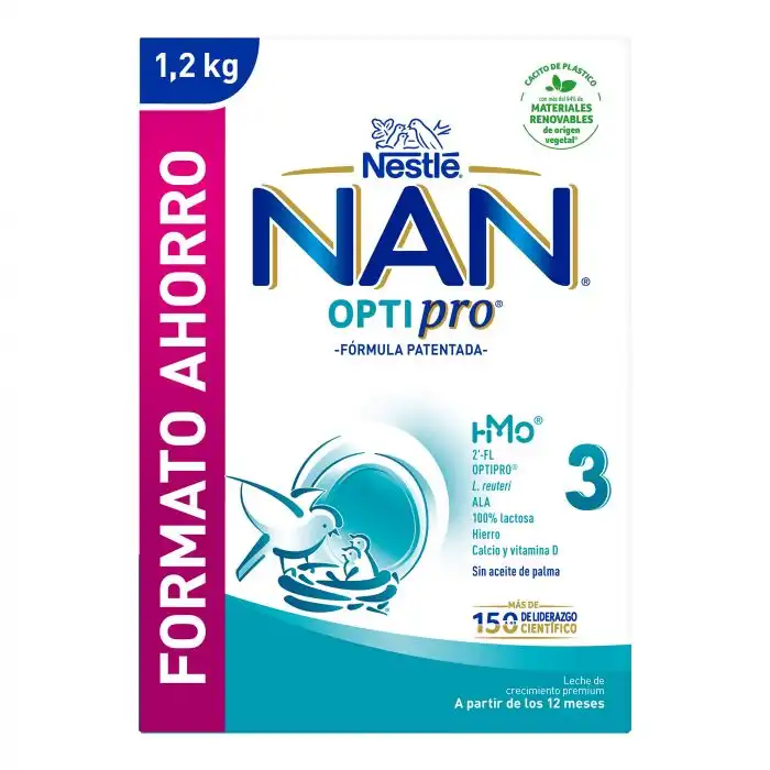Leche de Crecimiento NAN Optipro 3 1200 gr - Nestle - Comparador de precios