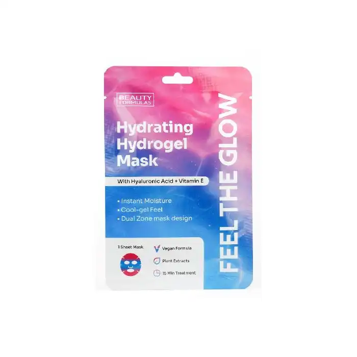 Mascarilla Facial Hidrogel Hidratante Ácido Hialurónico y Vitamina E - Beauty Formulas - Comparador de precios