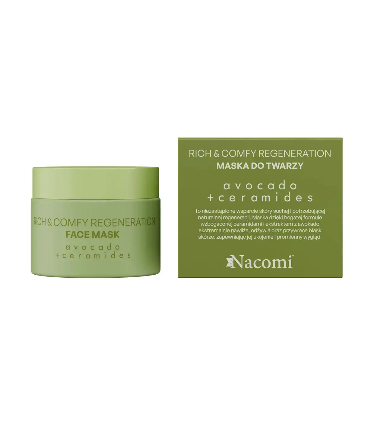 Nacomi - *Rich & Comfy Regeneration* - Mascarilla facial regeneradora con aguacate y ceramidas - Nacomi - Comparador de precios