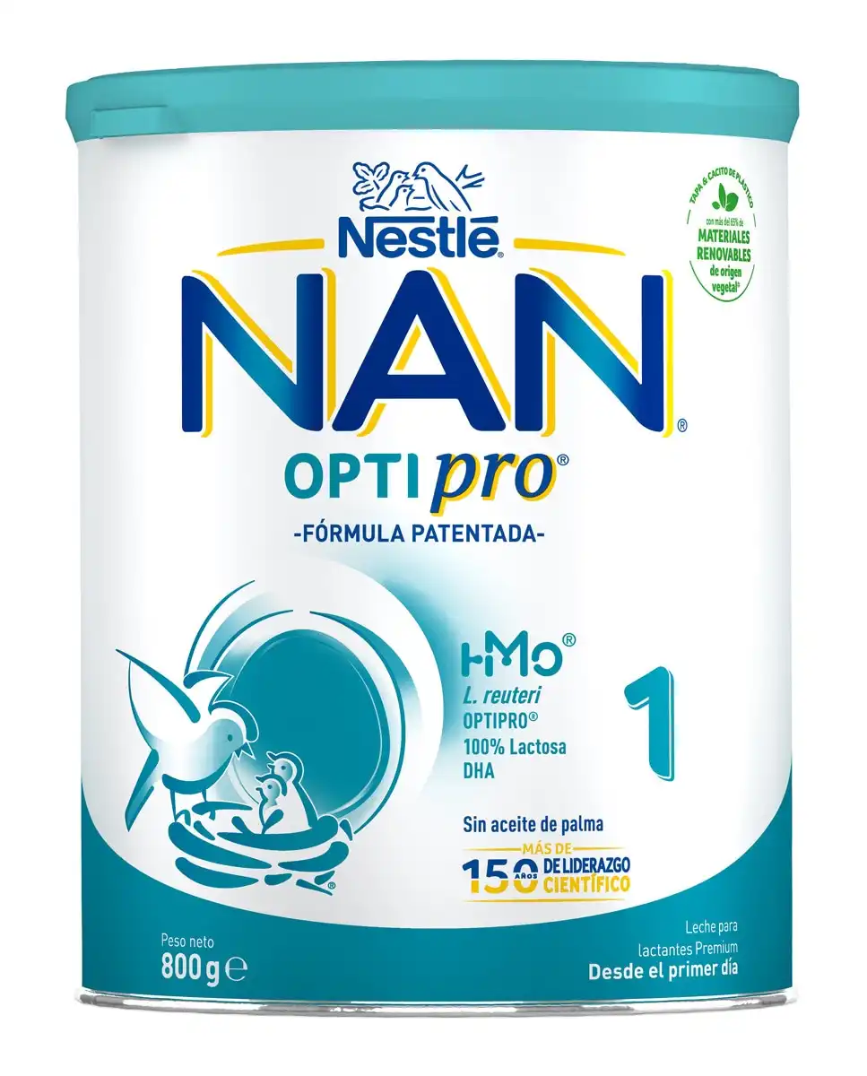 NESTLE - Leche Para Lactantes Nan Optipro 1 En Polvo 0 A 6 Meses 800 G Nestlé - Nestle - Comparador de precios