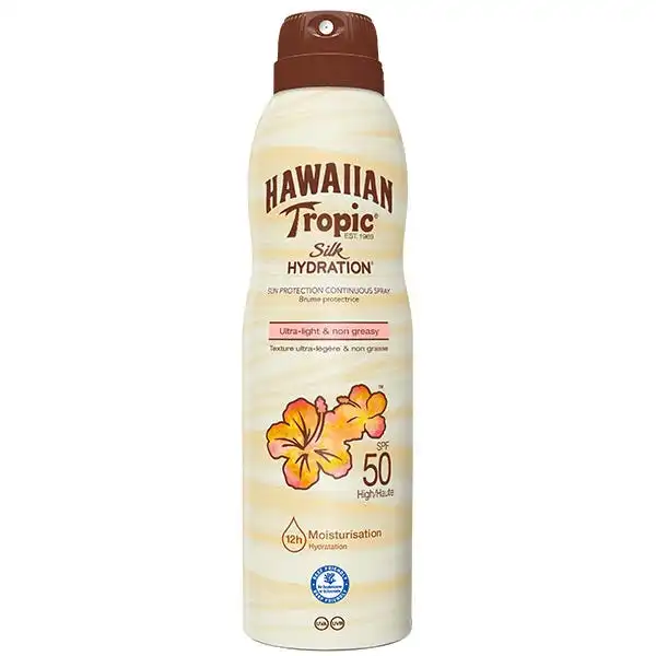 Silk Hydration Air Soft Sun Protection Continuous Spray Spf 50 - Hawaiian Tropic - Comparador de precios
