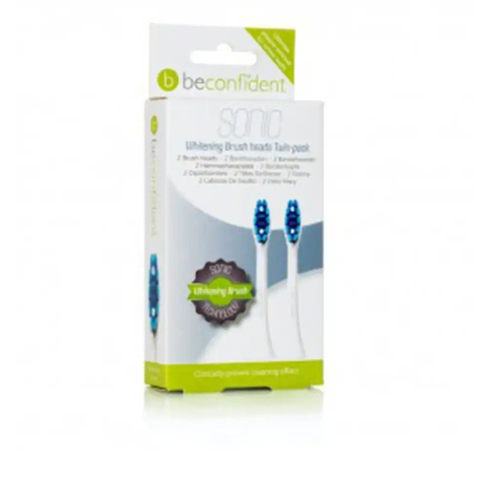 Sonic Toothbrush Heads Whitening White lote 2 pz - Beconfident - Comparador de precios