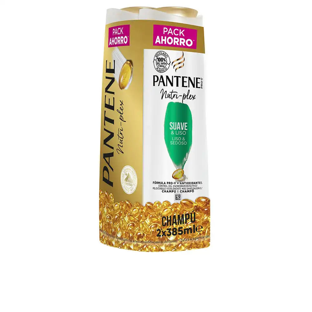 Suave Y Liso Champú lote 2 x 385 ml - Pantene - Comparador de precios