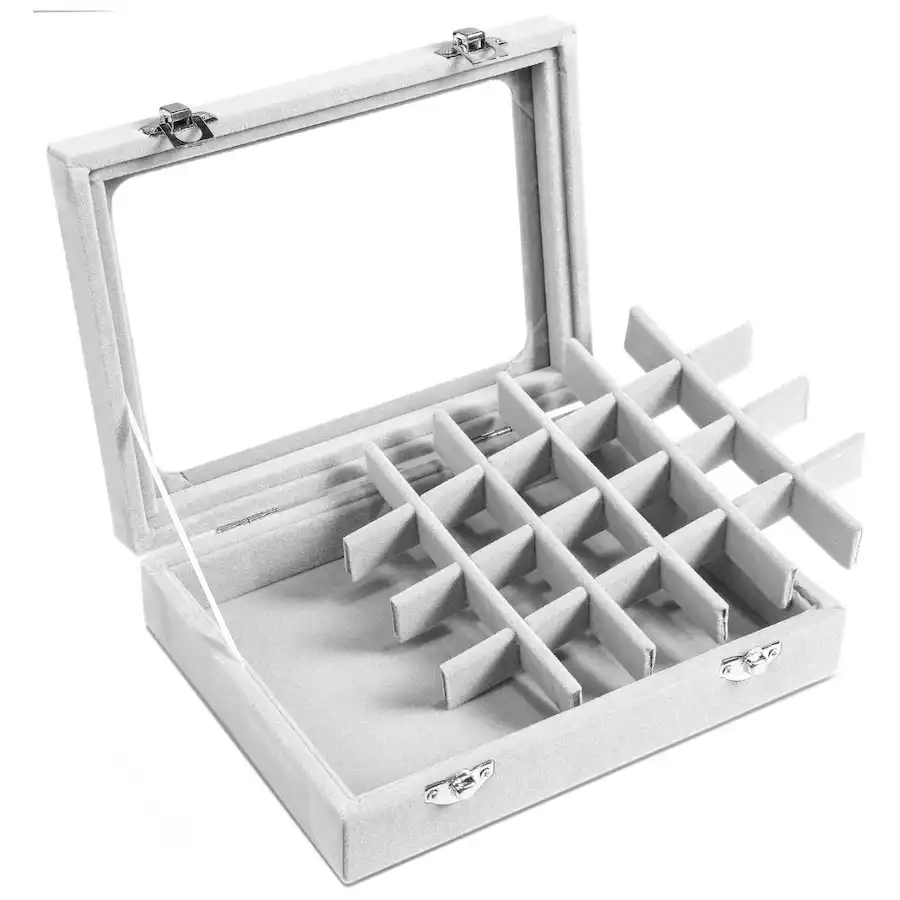 UNIQ - Joyero De Terciopelo 1 pieces Plata unisex - UNIQ - Comparador de precios