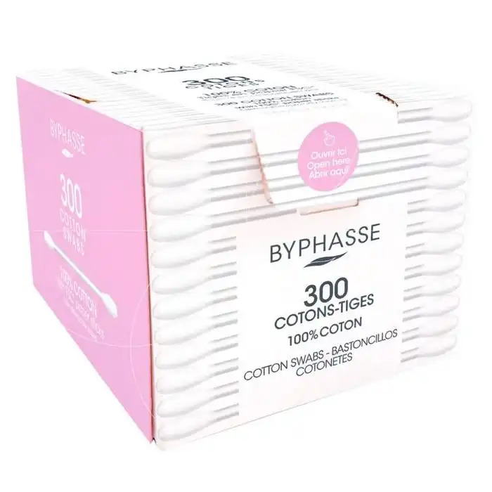 300 Bastoncillos de algodón - Byphasse - Comparador de precios