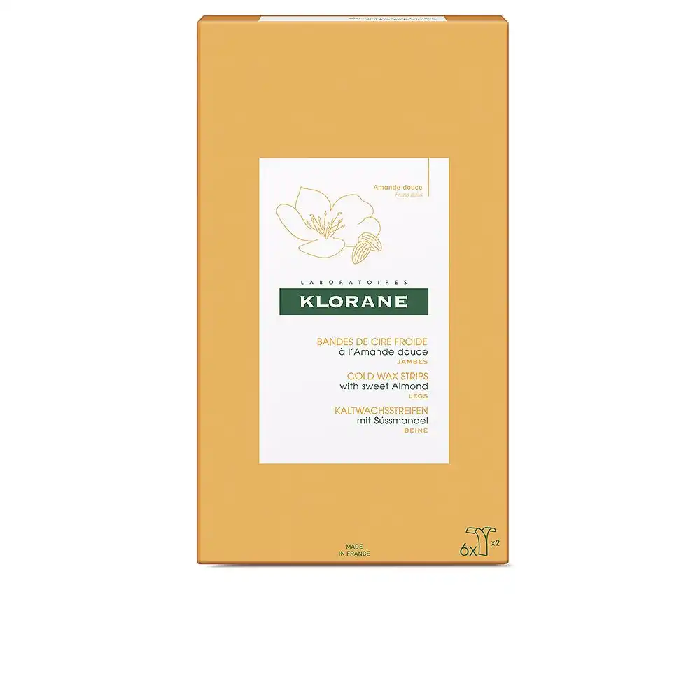 Cold Wax Strips with sweet almond 6 pz - Klorane - Comparador de precios