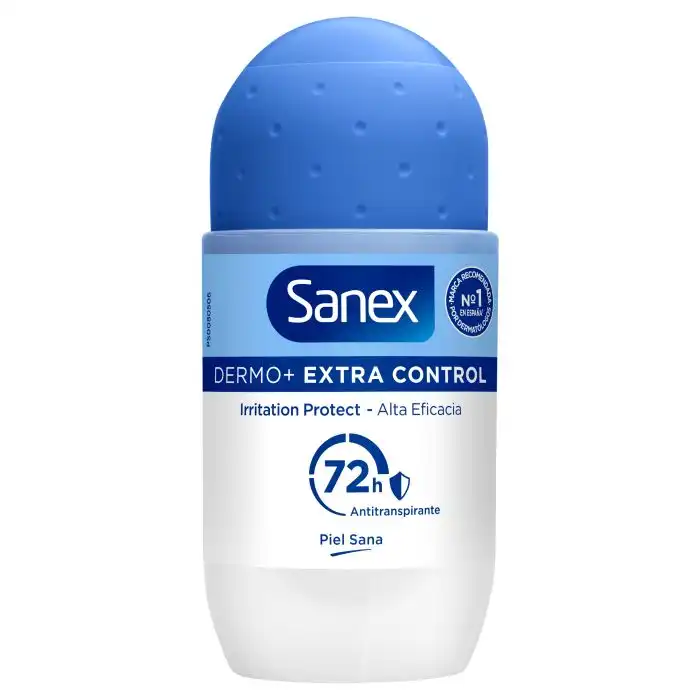 Desodorante Roll-On Dermo+ Extra Control 72h Antitranspirante 50 ml - Sanex - Comparador de precios