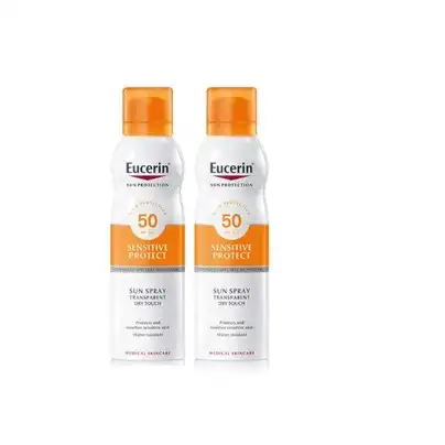 Eucerin Eucerín Duplo Sun Spray Transparent Dry Touch Sensitive, 200 ml - Eucerin - Comparador de precios