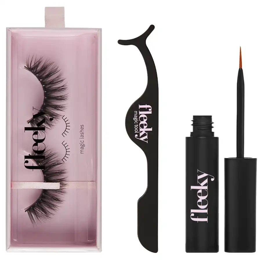 Fleeky - Kit de pestañas postizas - Magic Lashes con pegamento y aplicador Pestañas postizas 1 pieces #10 - Sexy - Fleeky - Comparador de precios