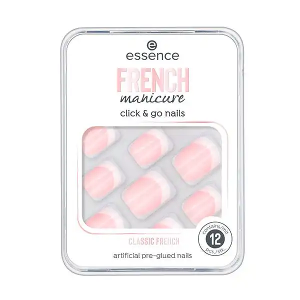 French Manicure Click & Go Nails 01 Classic French - ESSENCE - Comparador de precios