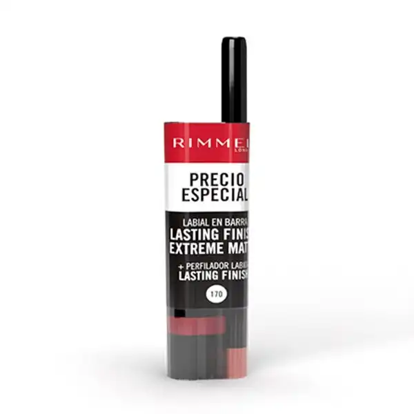 Lasting Finish Extreme Matte Lipstick + Lipliner Lasting Finish 170 - Rimmel London - Comparador de precios