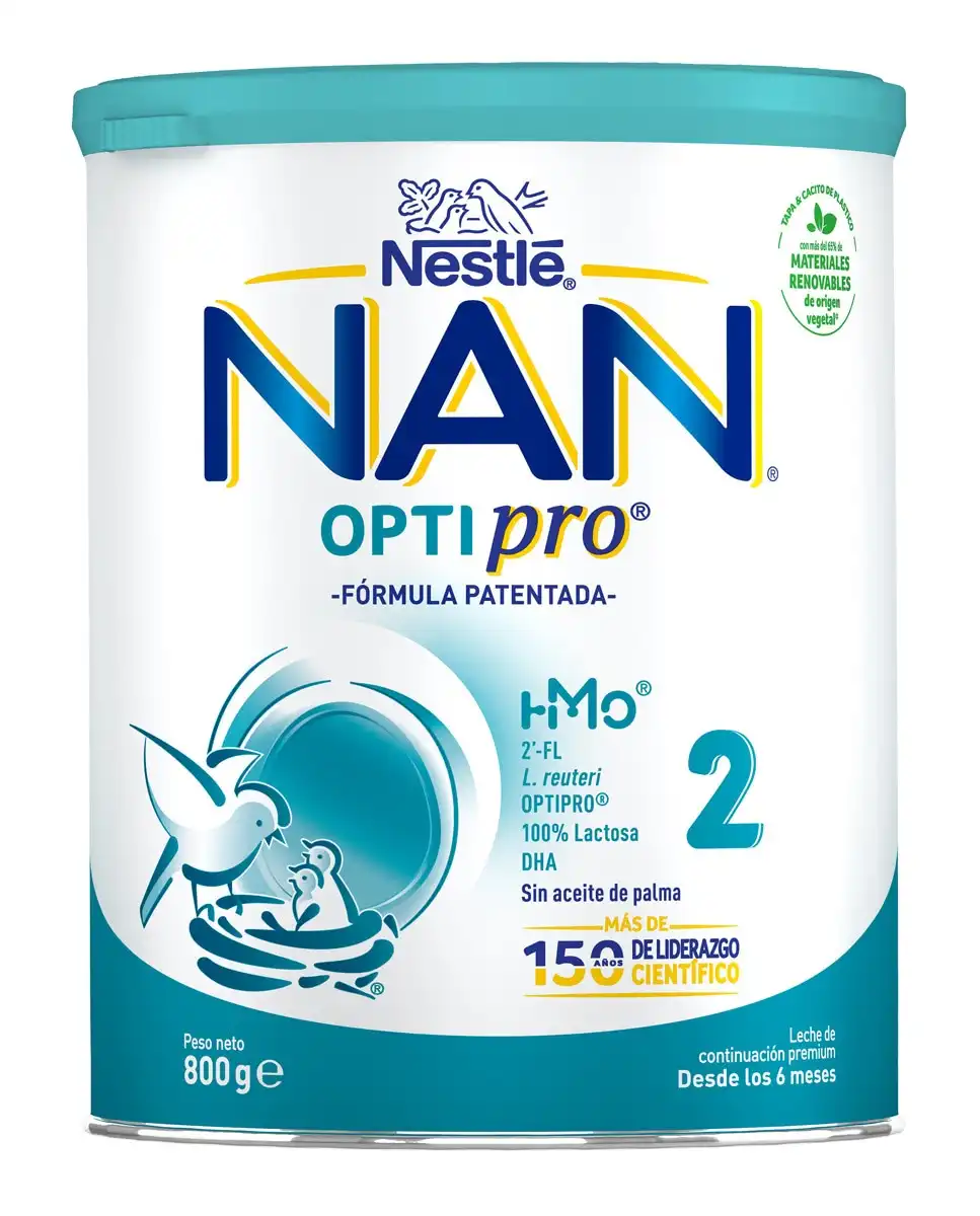 NESTLE - Leche De Continuación Nan Optipro 2 En Polvo 6 A 12 Meses 800 G Nestlé - Nestle - Comparador de precios