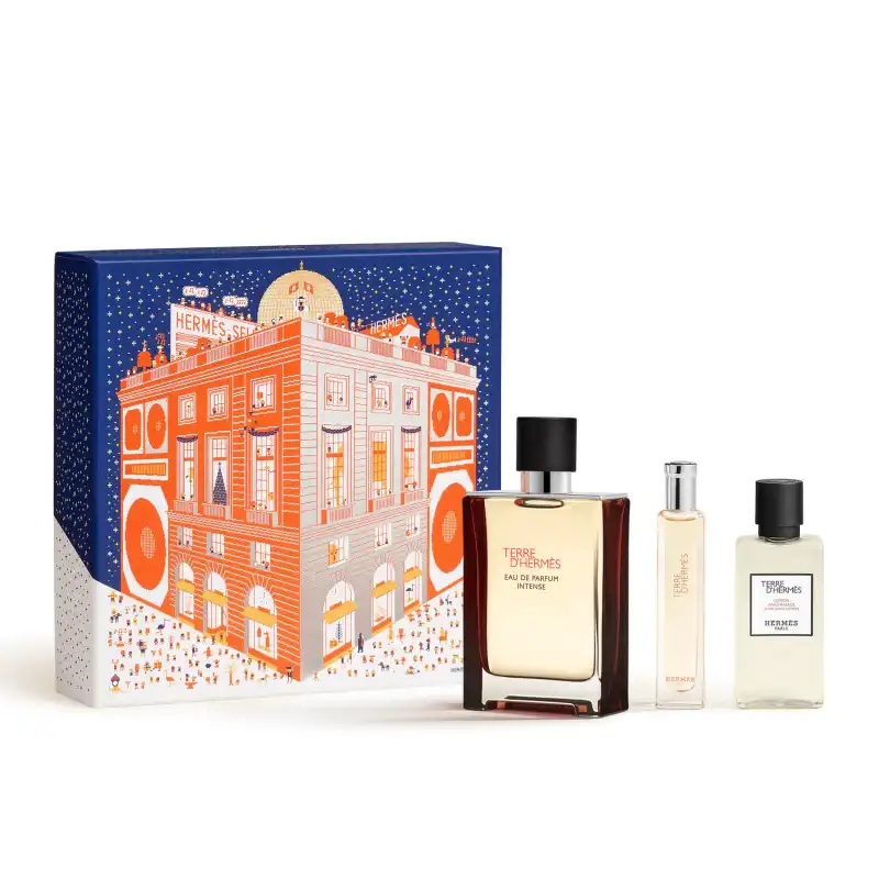 Set Terre D'hermès Eau De Parfum Intense 100 Ml + Mini 15 Ml + Shave Lotion 40 Ml - Hermès - Comparador de precios