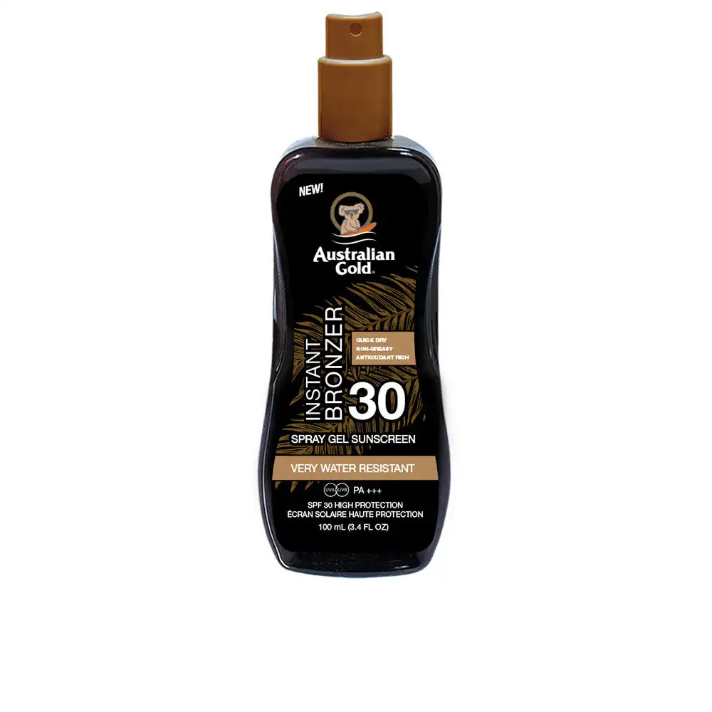Sunscreen SPF30 spray gel with instant bronzer 100 ml - Australian Gold - Comparador de precios