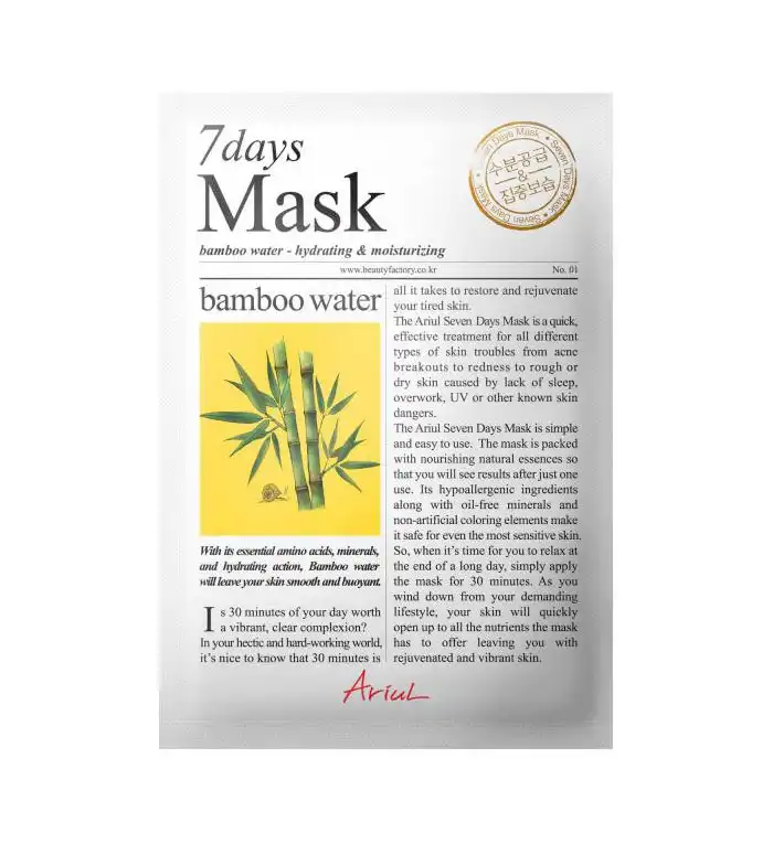 Ariul Ariul 7 Days Mask Bamboo Water, 20 ml - Ariul - Comparador de precios