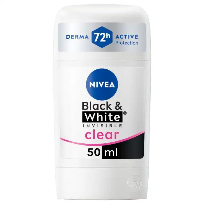 Black - White Invisible Desodorante Stick 50 ml - Nivea - Comparador de precios