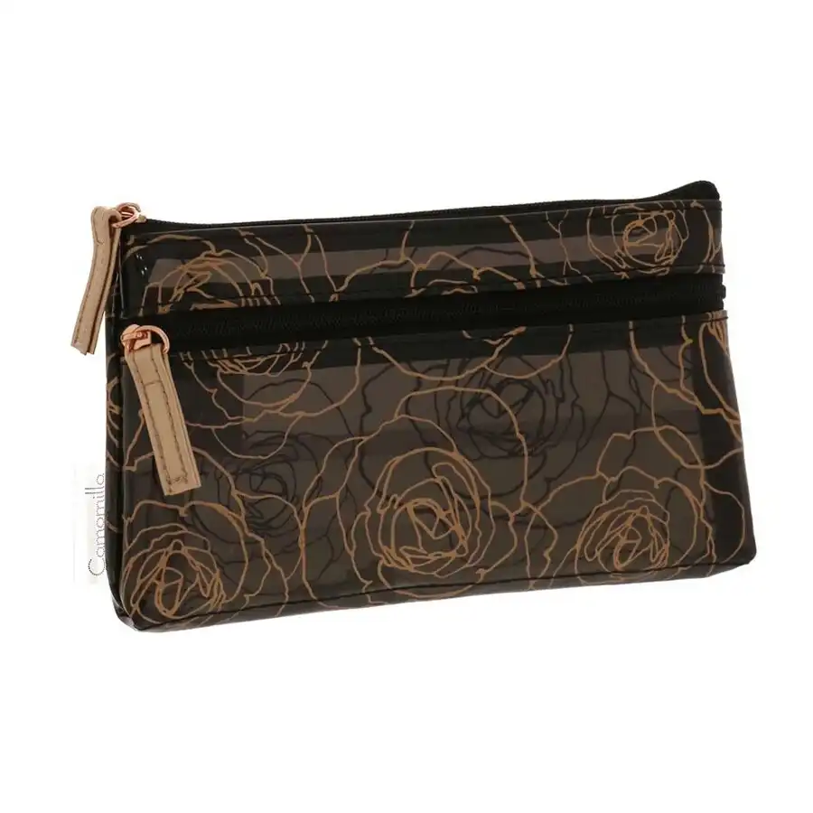 Camomilla - Neceser Doble Cremallera Rosegold Rosa Neceseres 1 pieces female - Camomilla Milano - Comparador de precios