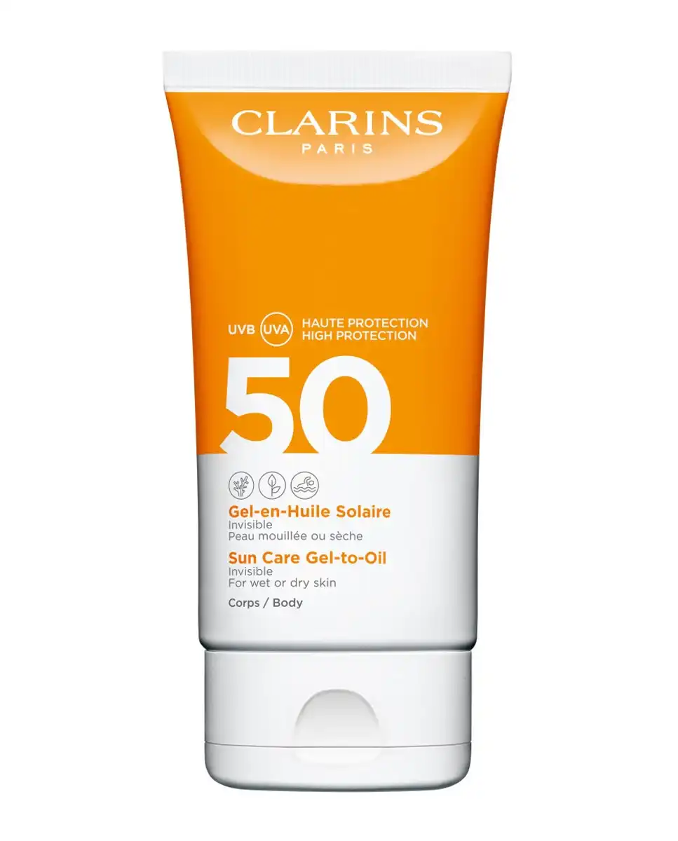 Clarins - Gel Protector Solar Suncare Body SPF50+ 150 Ml - Clarins - Comparador de precios