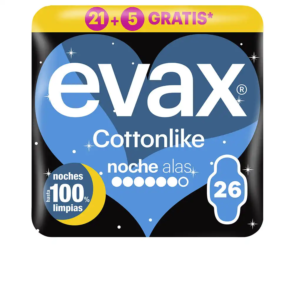 Cottonlike compresas noche alas 26 u - EVAX - Comparador de precios