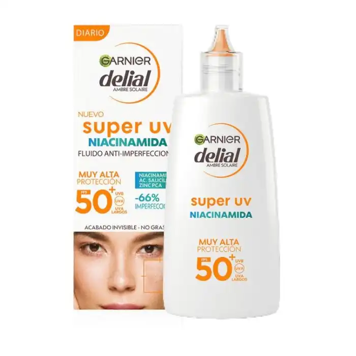 Delial Super UV Niacinamida Crema Facial FPS50+ 40 ml - Garnier - Comparador de precios
